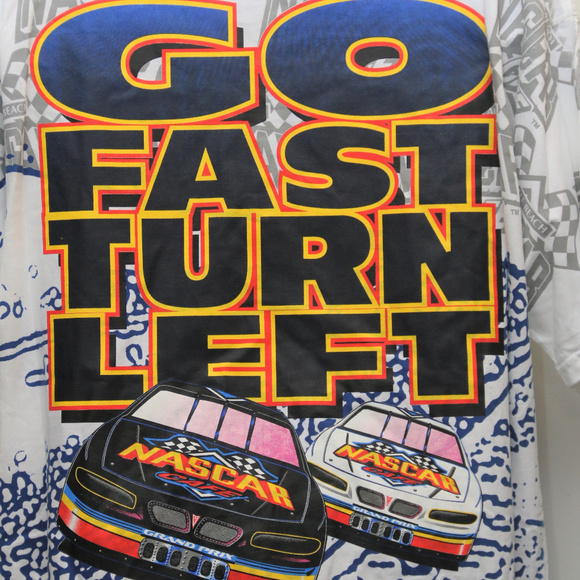 1999 Myrtle Beach Nascar Cafe All-Over-Print Tee - Picture 7 of 7